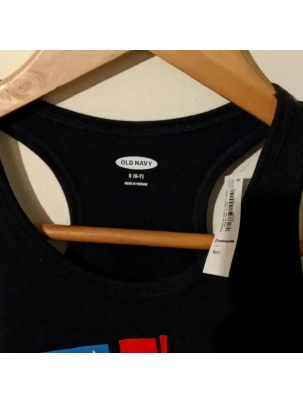 NWT Old Navy American Flag Tank - Size S 6/7
